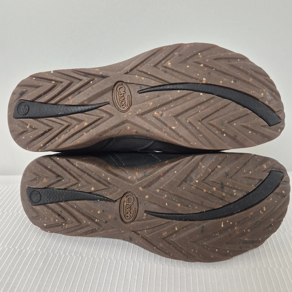 Chaco Skye Leather Black Hiking Buckle Boots sz 8
